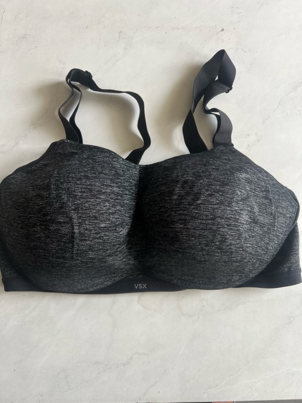 VS Black Heather Molded High-Impact Sports Bra